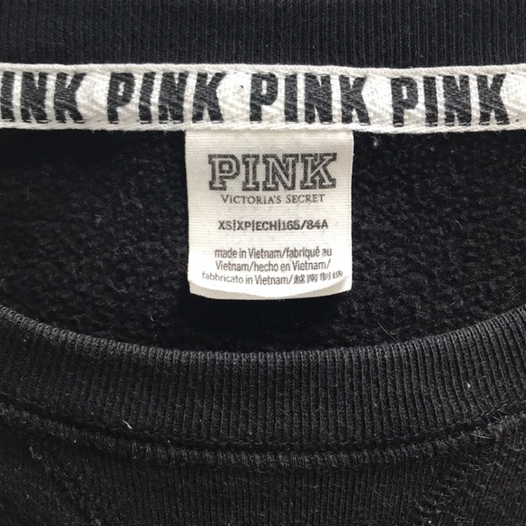 VS PINK ROSE EMBROIDERED CREW SWEATSHIRT - Picture 3 of 3